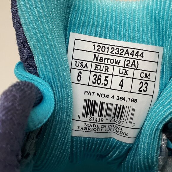 Brooks Adrenaline 13 Stability Running Shoe Sneaker GTS Blue Womens 6 2A Narrow - Picture 9 of 12